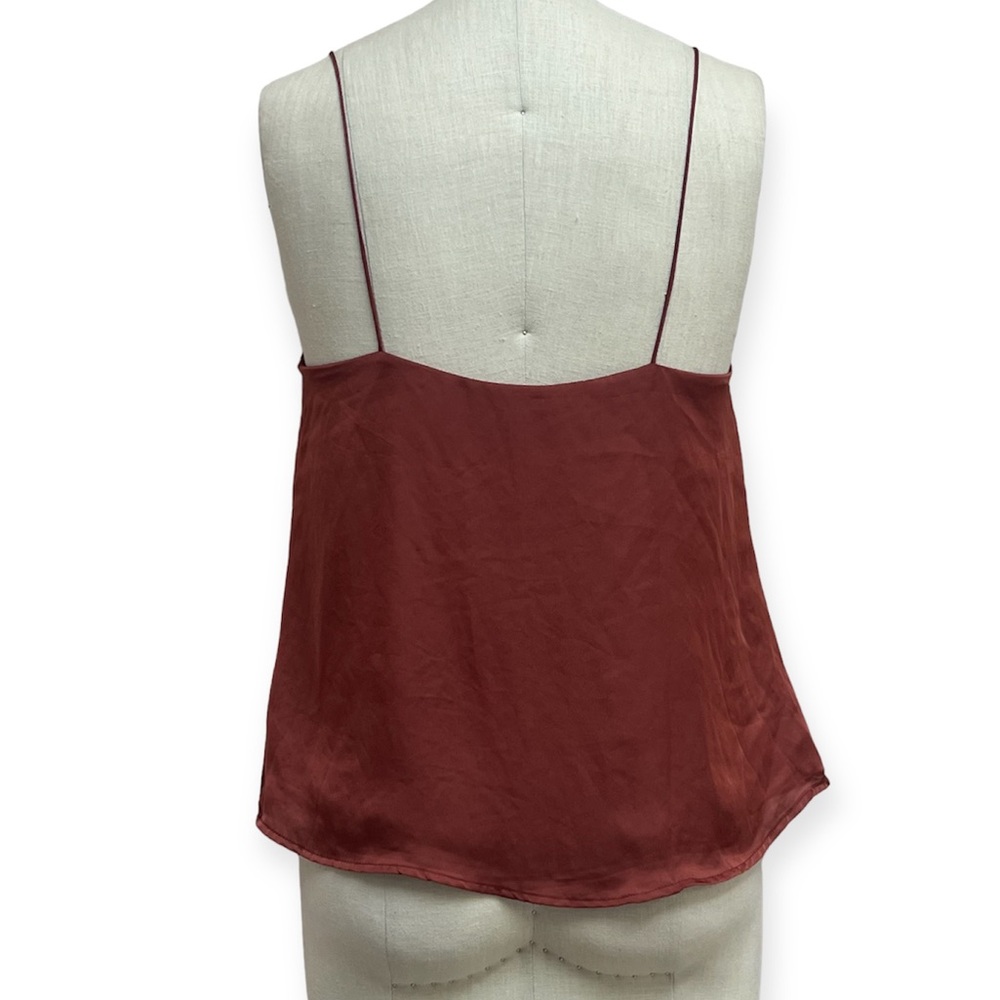 Astr the Label Cowl Neck Slip Spaghetti Strap Satin Top - Picture 3 of 6